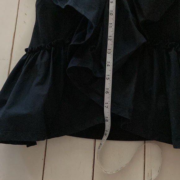 3.1 Phillip Lim women's size XS black butterfly ruffle cotton t shirt - Picture 7 of 9